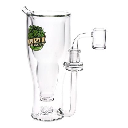 Pulsar Brewing Co Smokeable Beer Mug Glass Dab Rig - 8.5" / 14mm F / 330ml