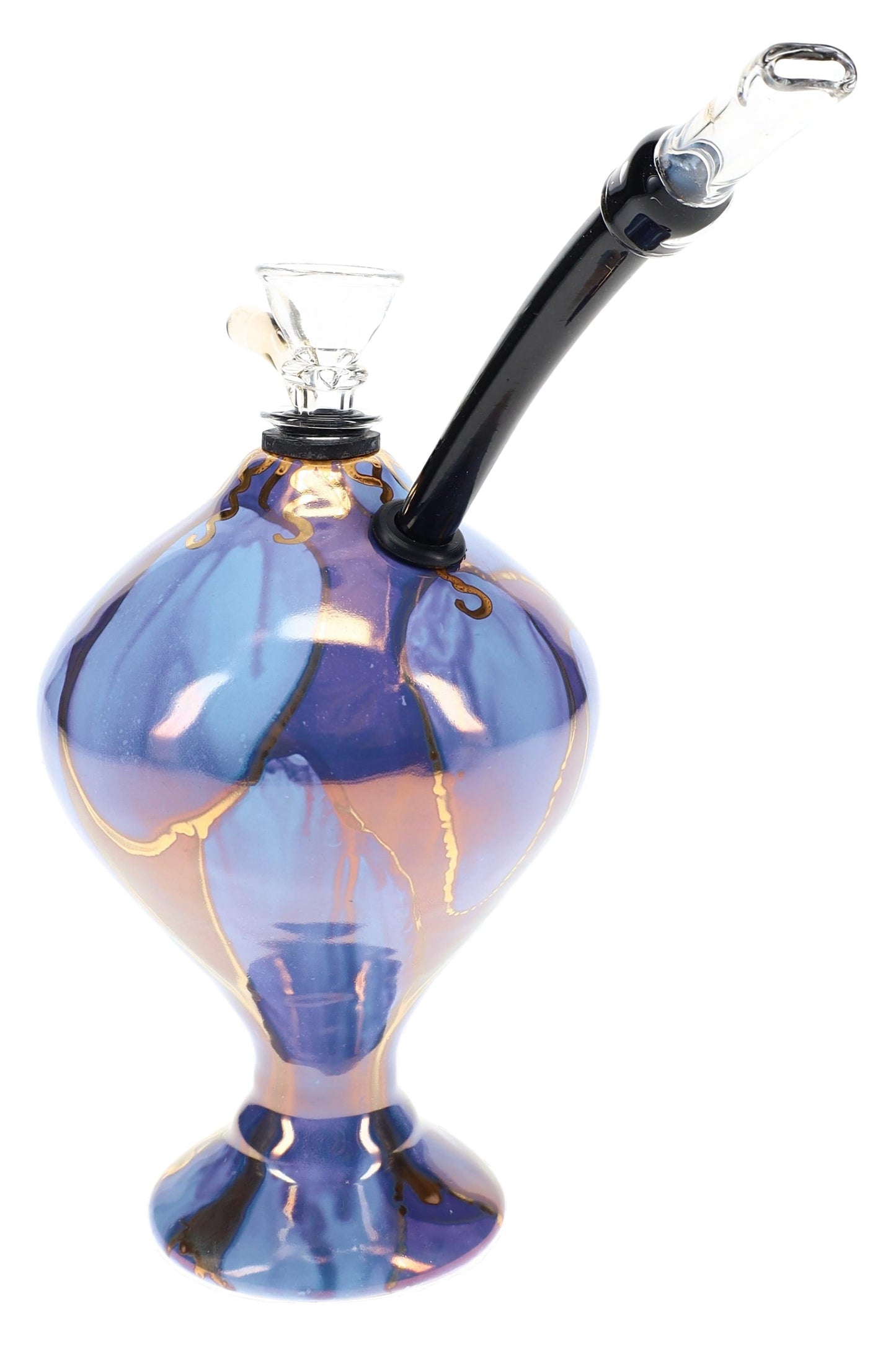 Ancient Creations 6″ Gold-Vein Ceramic Hookette