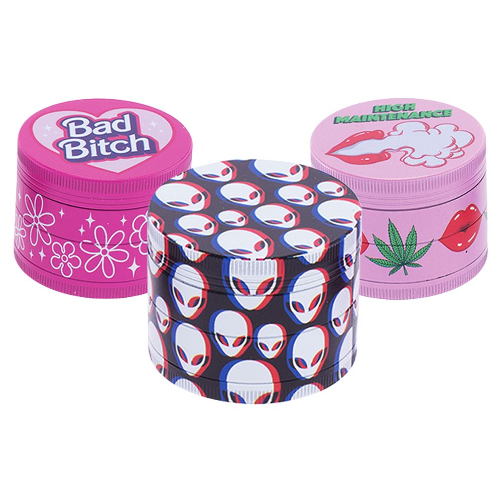Wacky Grinders Fully Wacky Assortment Display - 2" / 4pc /12ct
