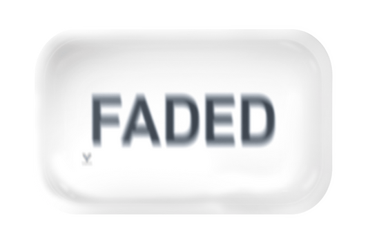 Faded Metal Rollin' Tray