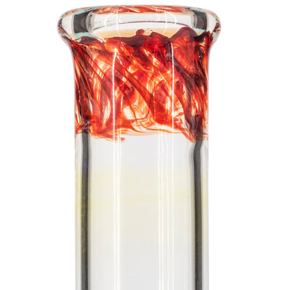 LA Pipes Time Traveler Silver Fumed Pull-Stem Bubble Bong 8"