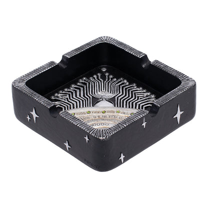 SILVER UFO ASHTRAY