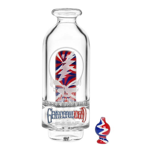 Grateful Dead Sandblasted Stealie Puffco Peak Glass