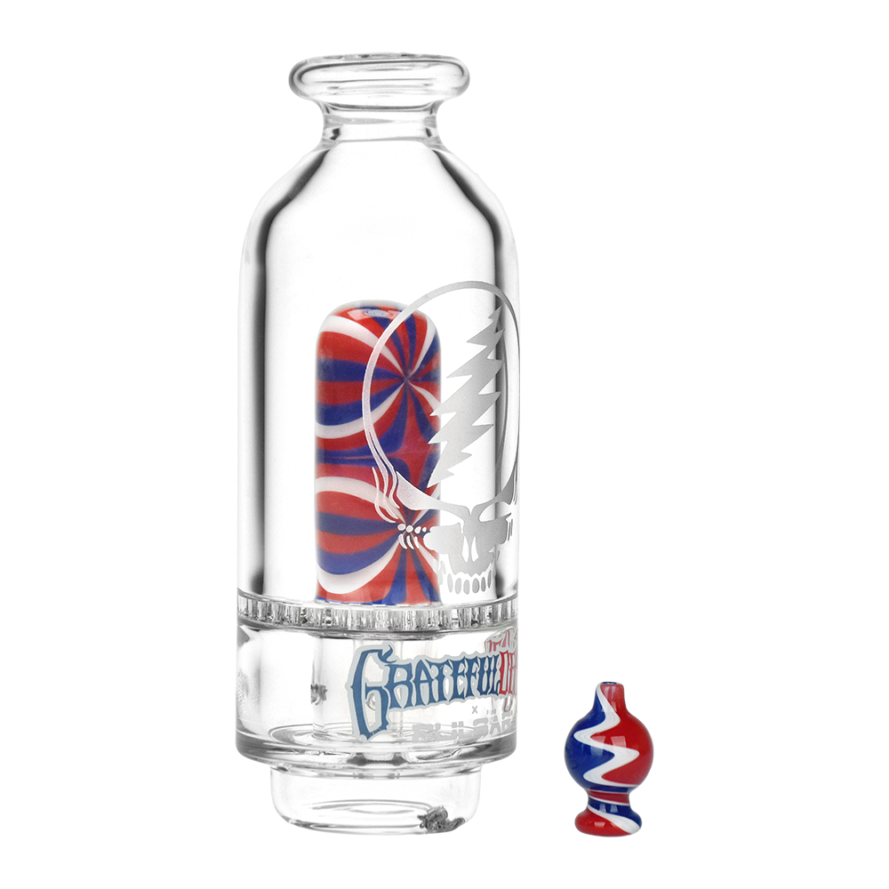 Grateful Dead Sandblasted Stealie Puffco Peak Glass