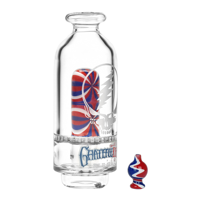 Grateful Dead Sandblasted Stealie Puffco Peak Glass