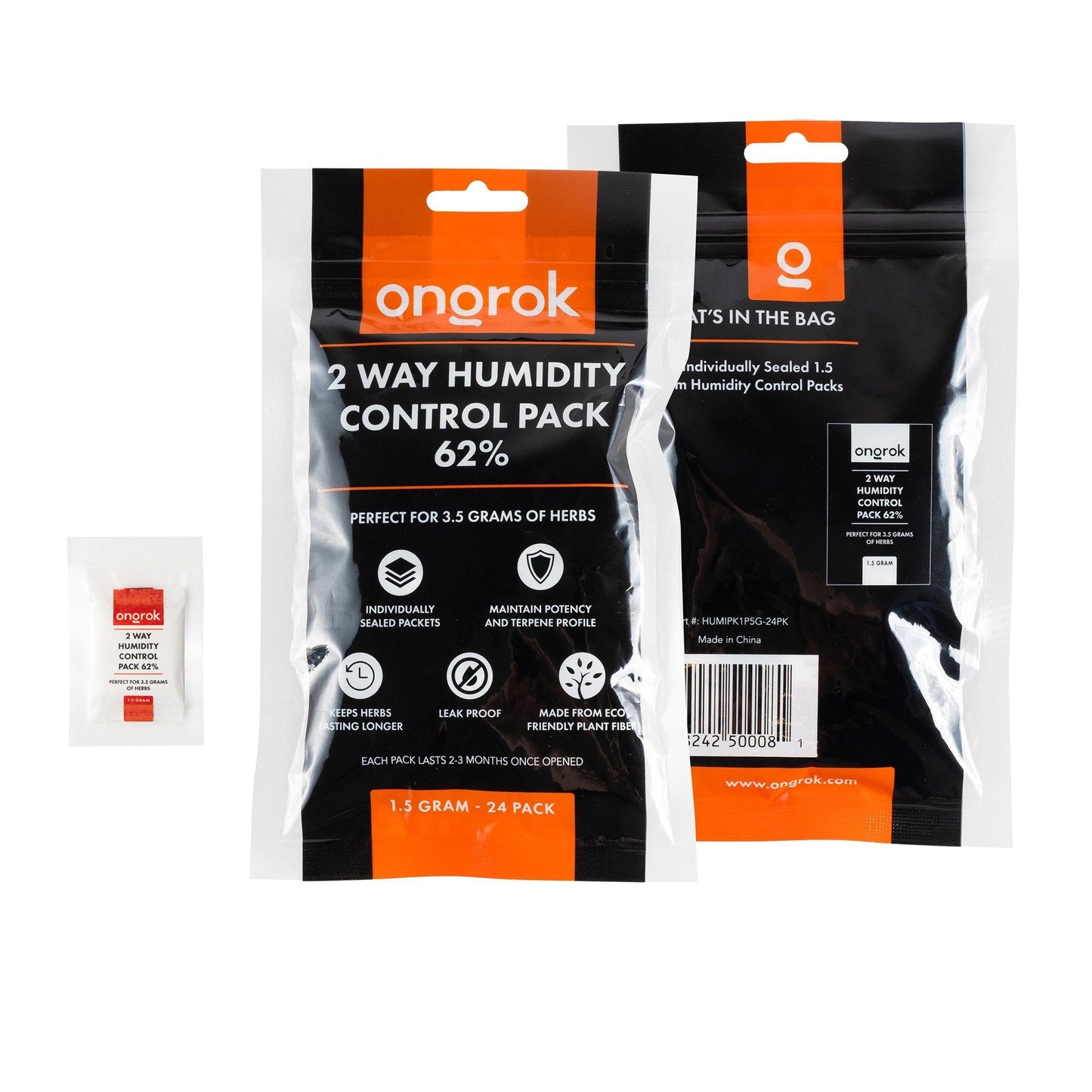 Ongrok 2-Way 62% Humidity Packs (Multiple Sizes)