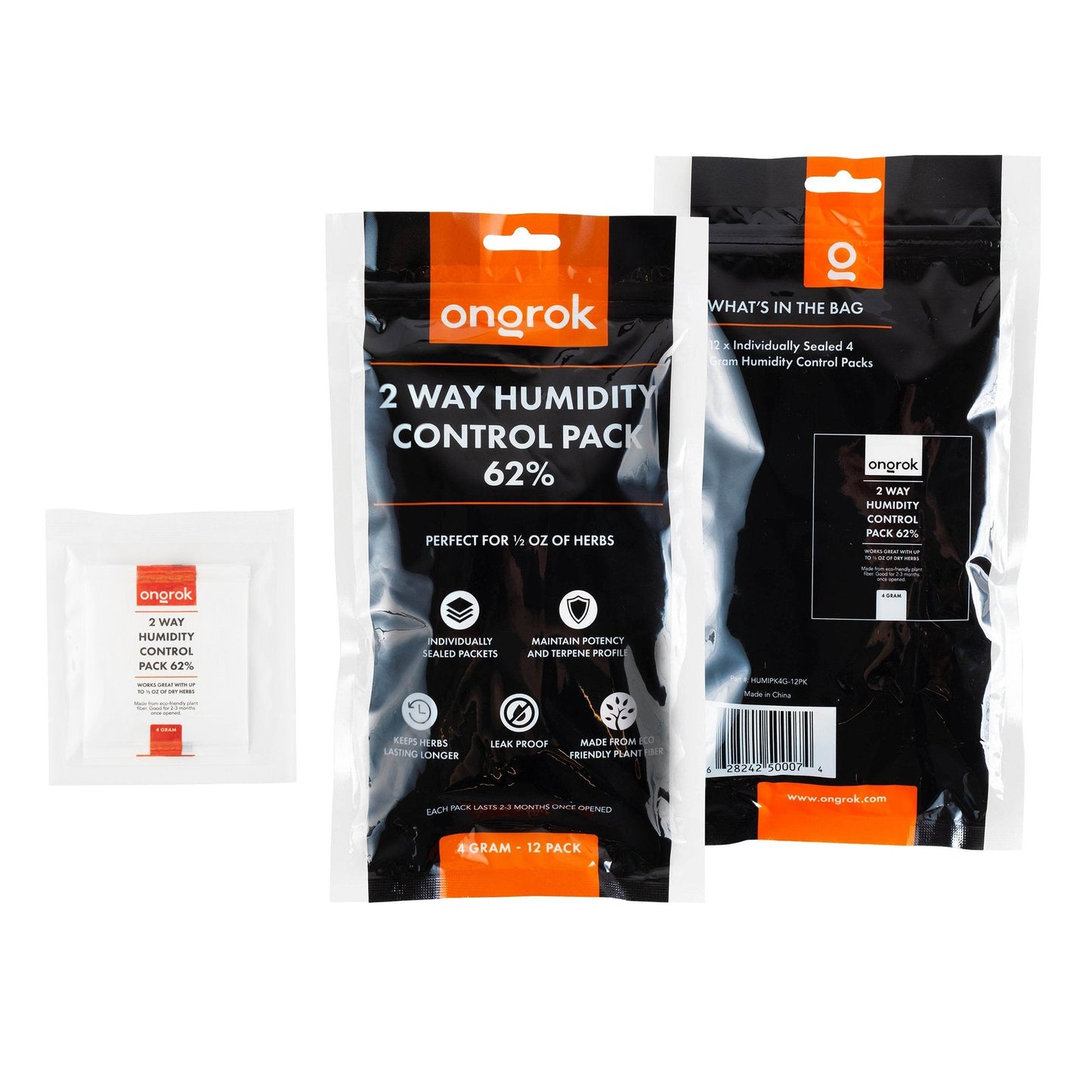 Ongrok 2-Way 62% Humidity Packs (Multiple Sizes)