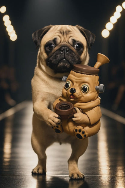5.5" Pug Silicone Water Pipe
