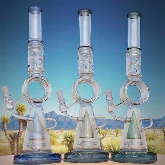 18.5" Desert Robot | Glass Recycler-style w/ Donut Percolator