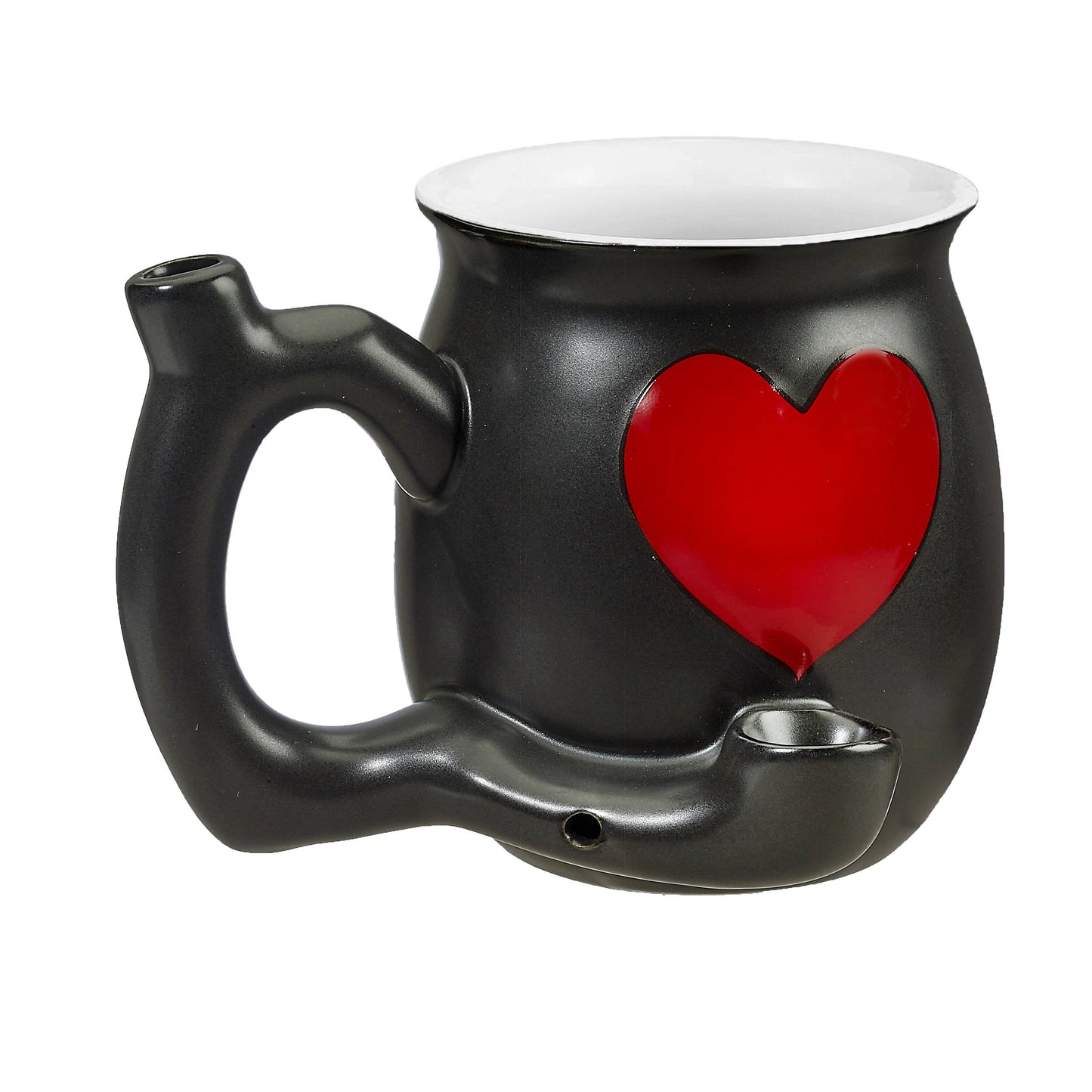 Roast & Toast Mug Pipe - Embossed Red Heart Mug