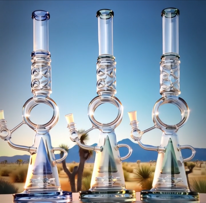 18.5" Desert Robot | Glass Recycler-style w/ Donut Percolator