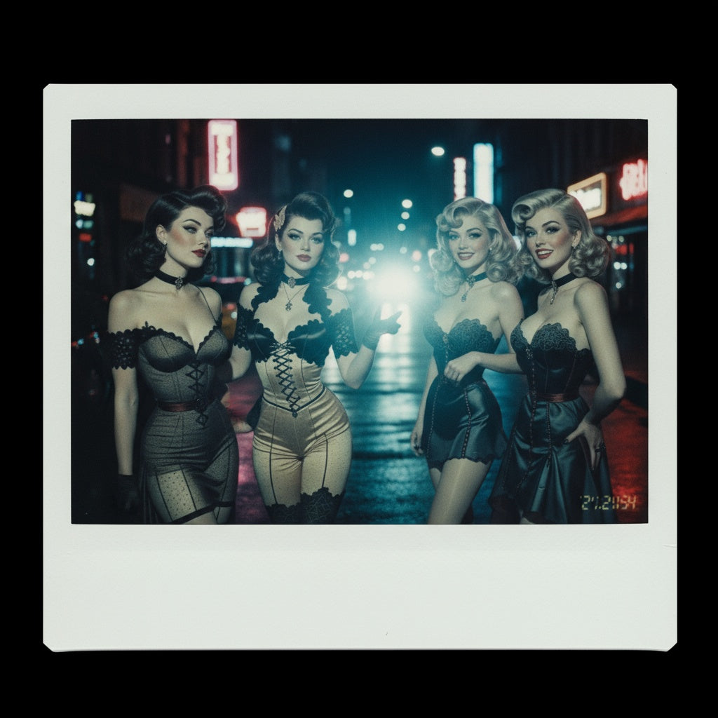 Spooky Beauties Vintage Halloween Glamour Pin-Up Puzzle | Retro Halloween, 3 sizes